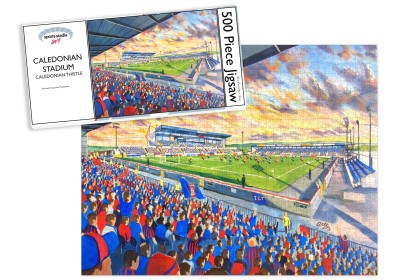 Caledonian Stadium Fine Art Jigsaw Puzzle - Caledonian Thistle FC